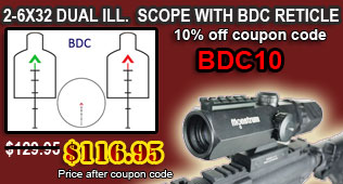 2-6x32 Bullet Drop Compensator Rifle Scope